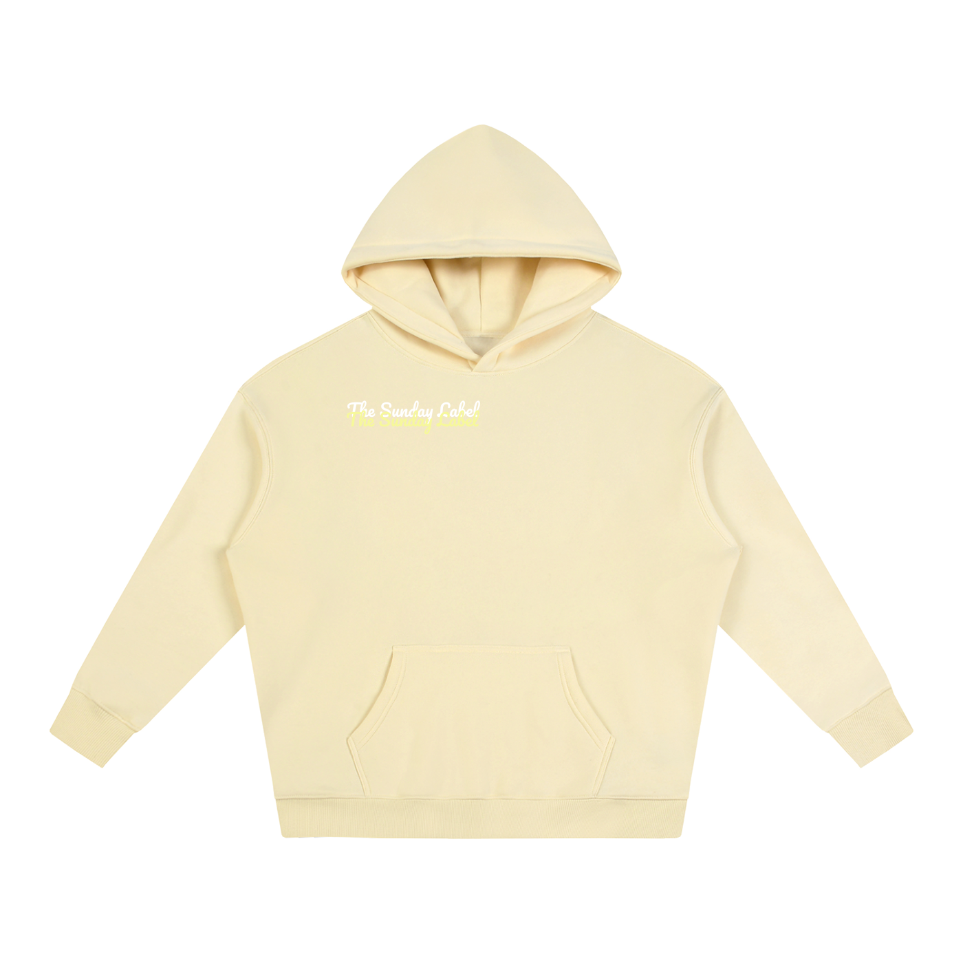 Oversize Fleeced Hoodie Pastel Yellow "The Sunday Label"
