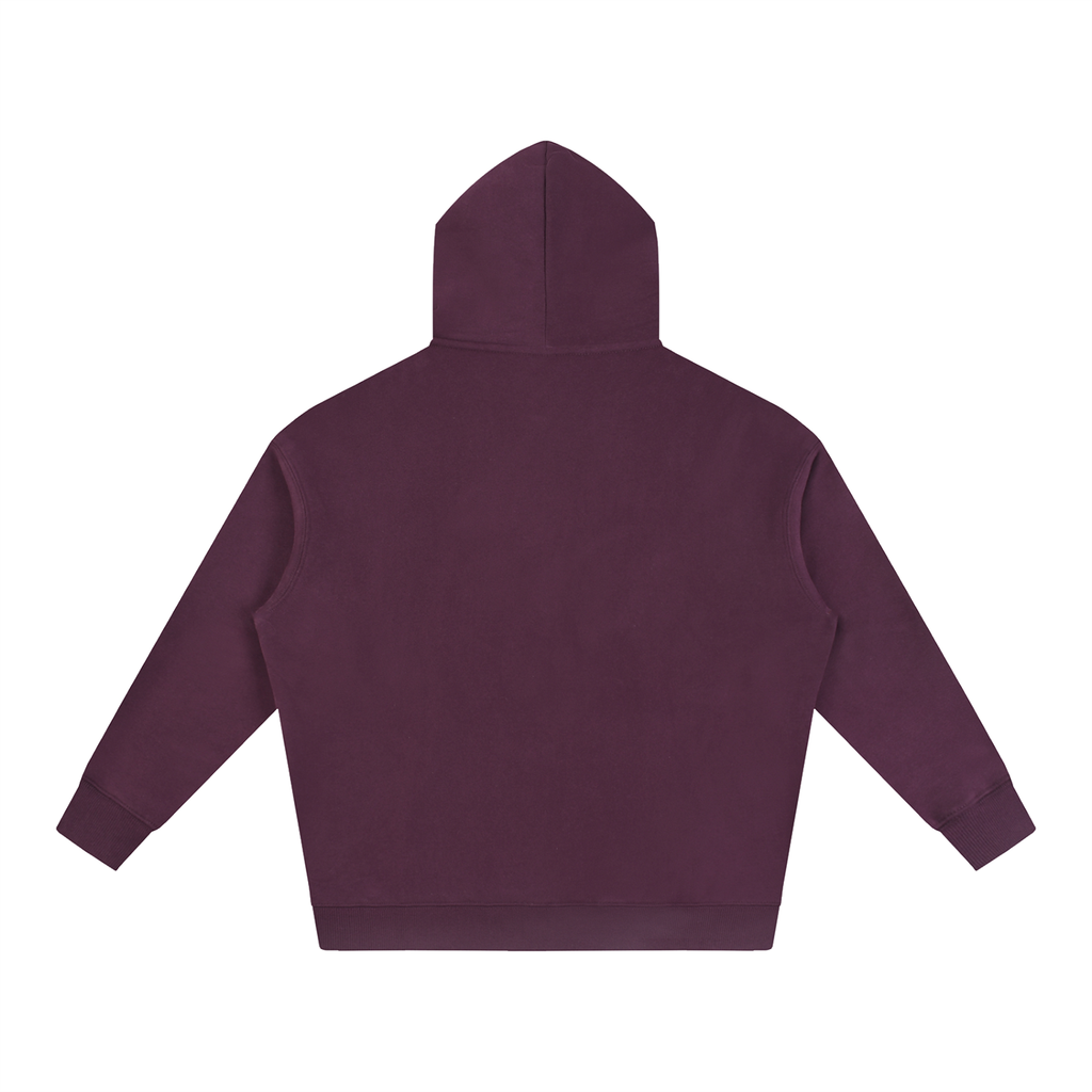 Oversize Fleeced Hoodie "I Like Music More Than People" available in Plum Purple, and Black.