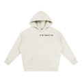 Oversize Fleeced Hoodie, Oat Grey, "In My Comfort Era"