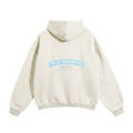 The Sunday Label Oversize Fleeced Hoodie New York White, Oat Grey, Light Blue