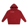 Oversize Fleeced Hoodie In Red "The Sunday Label" signature hoodie.