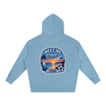 Oversize Fleeced Hoodie "Meet Me At The Beach -1998" sticker in the back