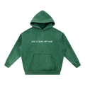Snow Wash Fleece Oversize Hoodie Unisex "God's Plan, Not Mine."