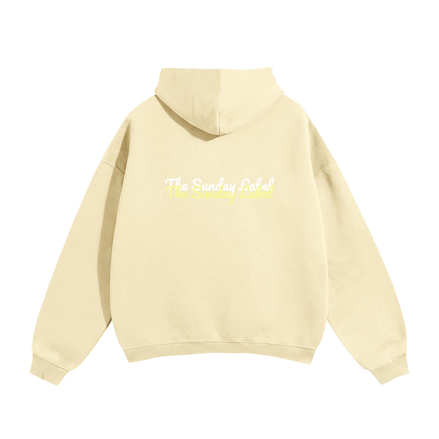 Oversize Fleeced Hoodie Pastel Yellow "The Sunday Label"