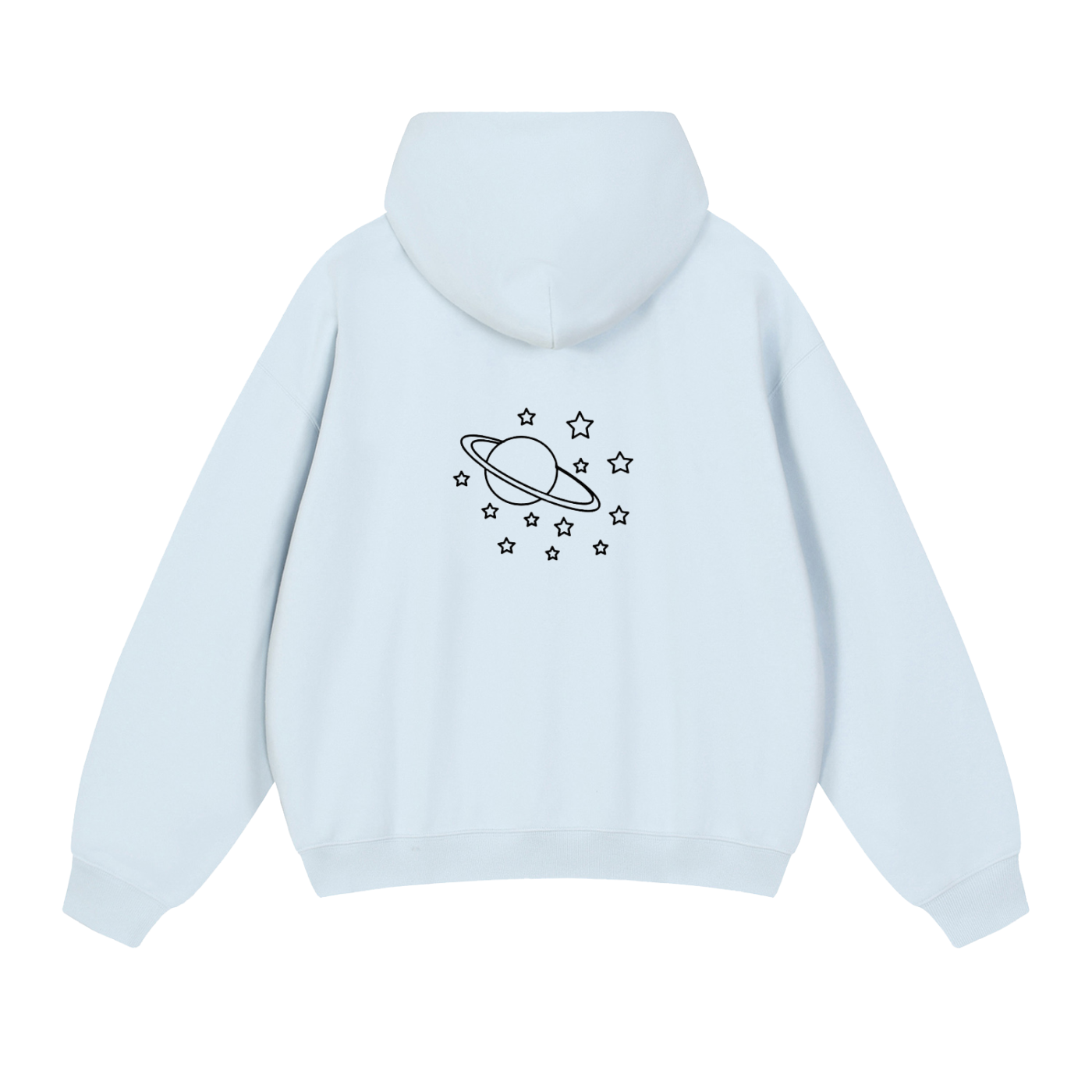 Essential Heavyweight Hoodie comes in Plum Red, Baby blue, and Beige.
