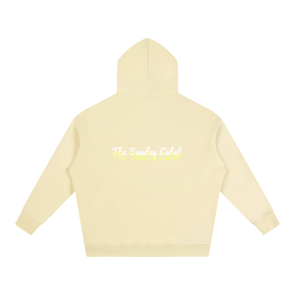 Oversize Fleeced Hoodie Pastel Yellow "The Sunday Label"