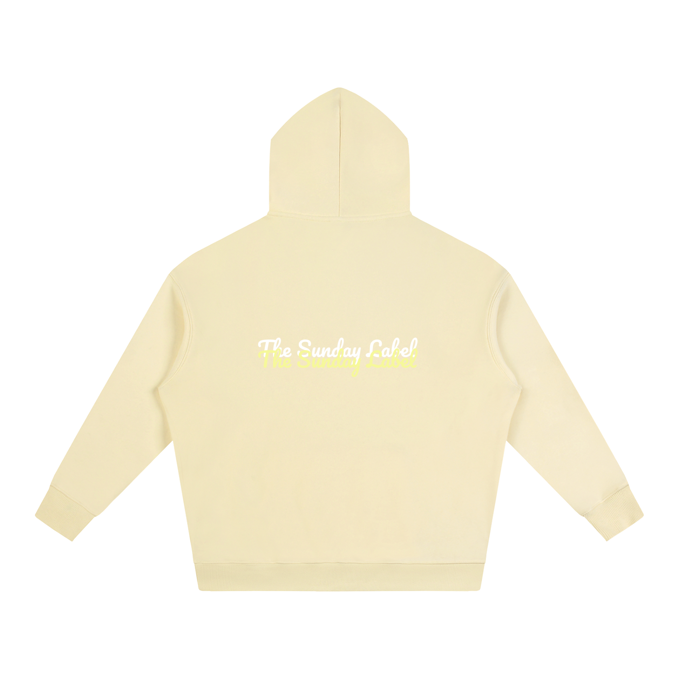 Oversize Fleeced Hoodie Pastel Yellow "The Sunday Label"