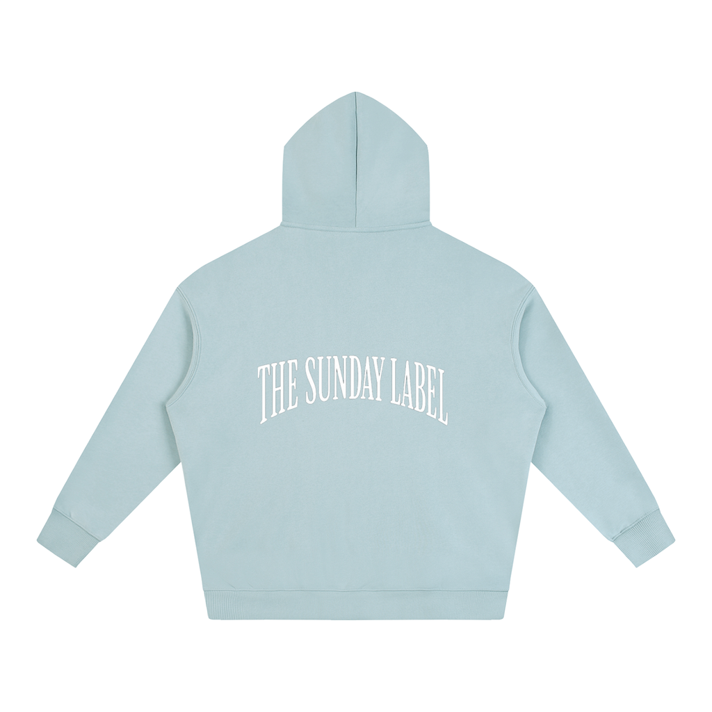 The Sunday Label Oversize Fleeced Hoodie Light Blue