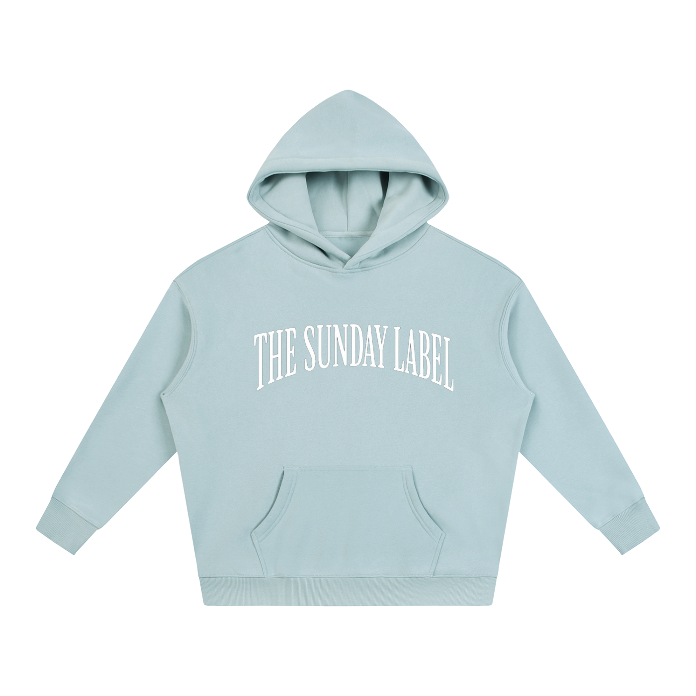 The Sunday Label Oversize Fleeced Hoodie Light Blue