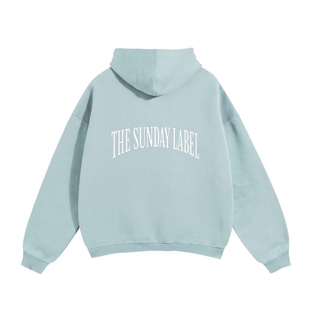 The Sunday Label Oversize Fleeced Hoodie Light Blue